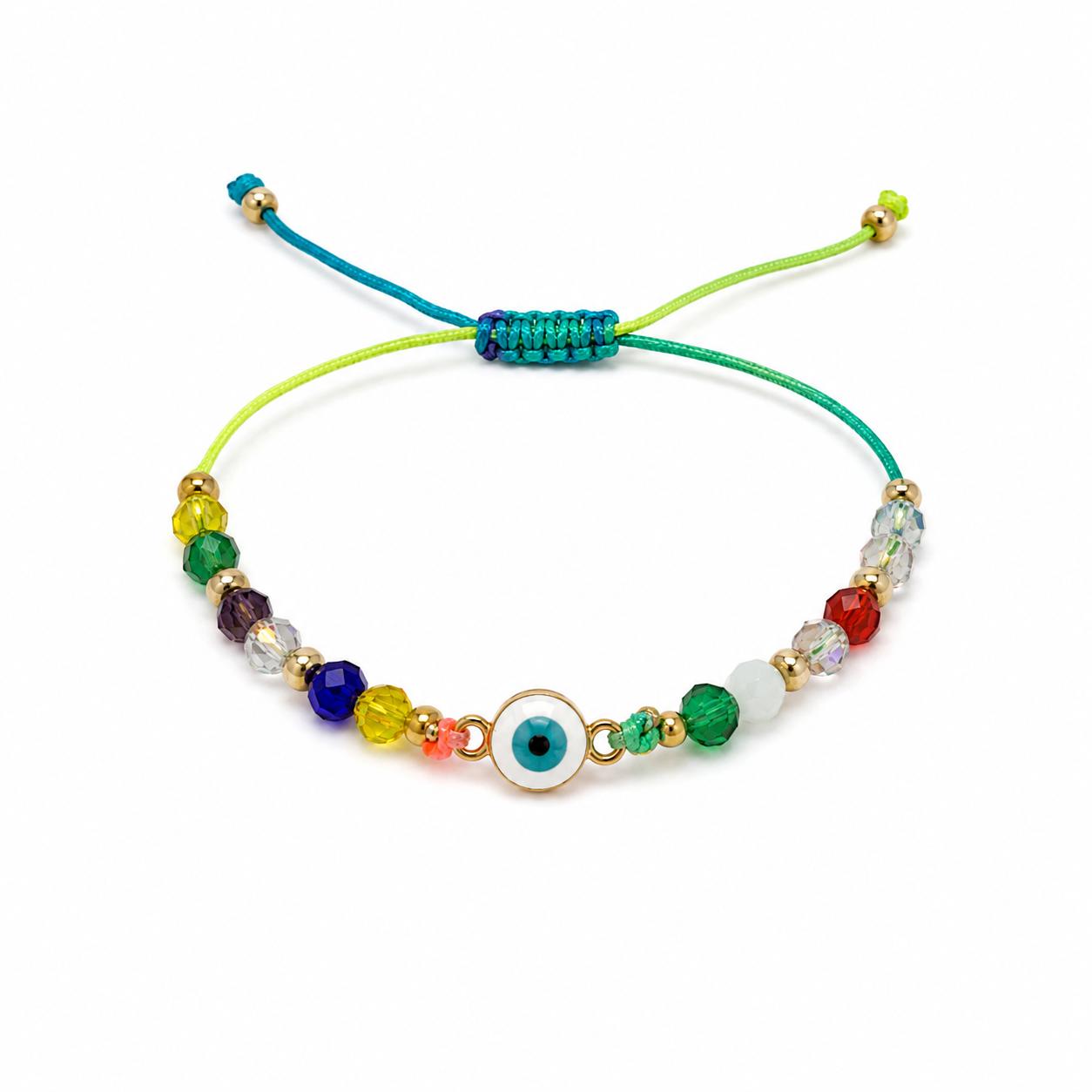 Pulsera niña  ojo turco multicolor 🧿✨