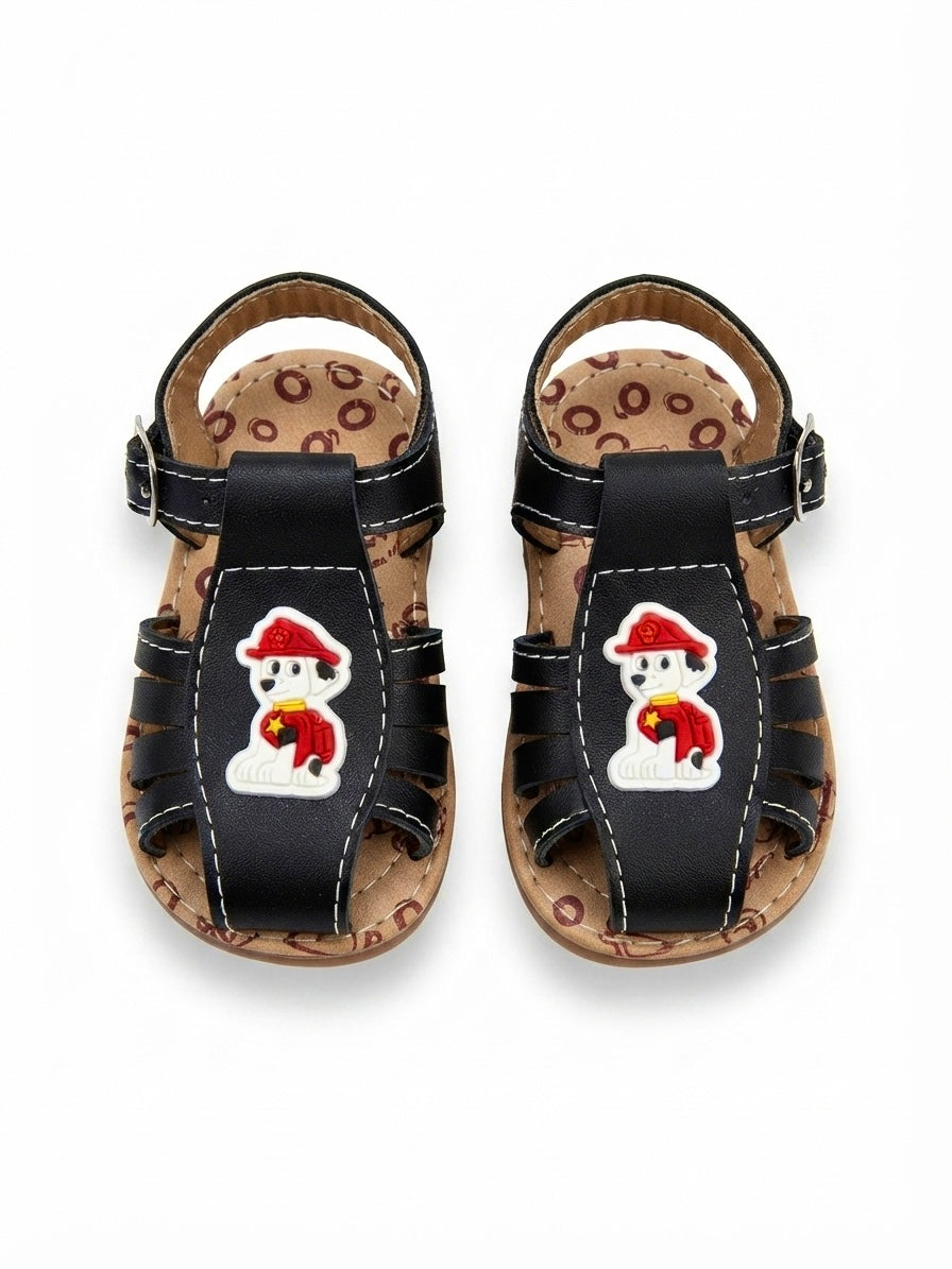 Huaraches niño OFERTA con diseño de perrito rescatista