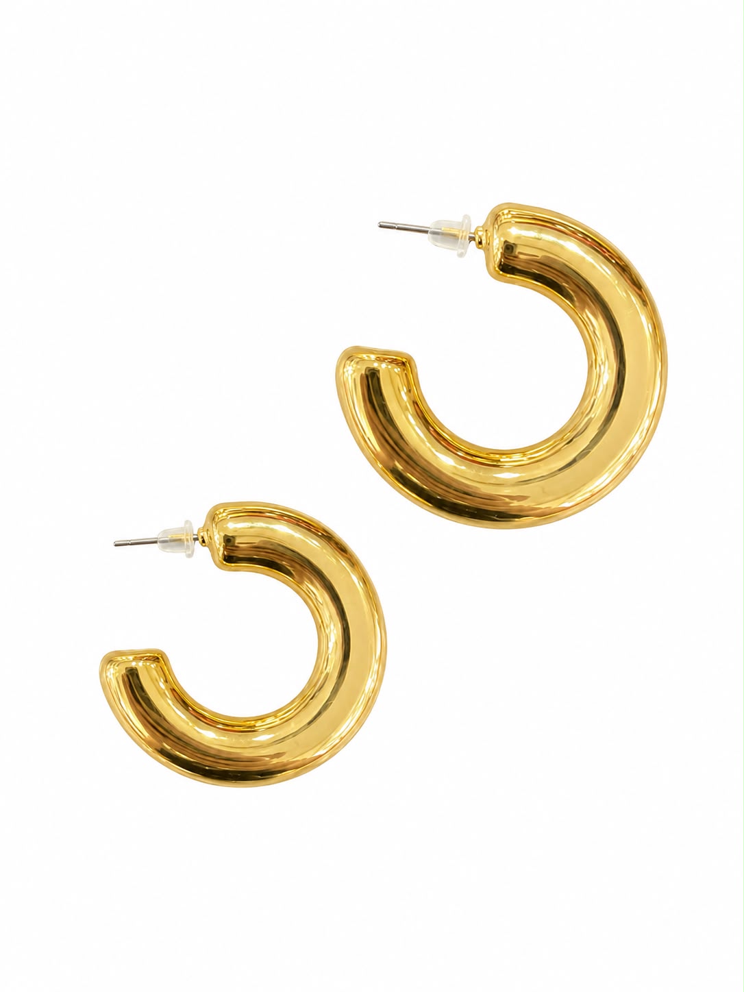 Aretes Arracadas Doradas Bold ✨