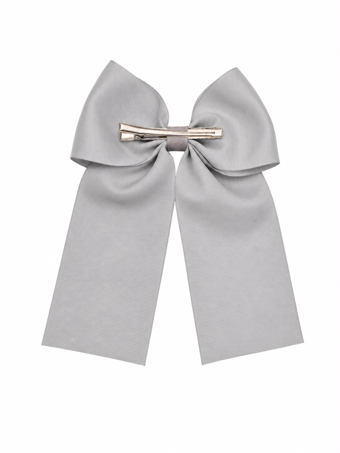 🎀 Moño niña gris