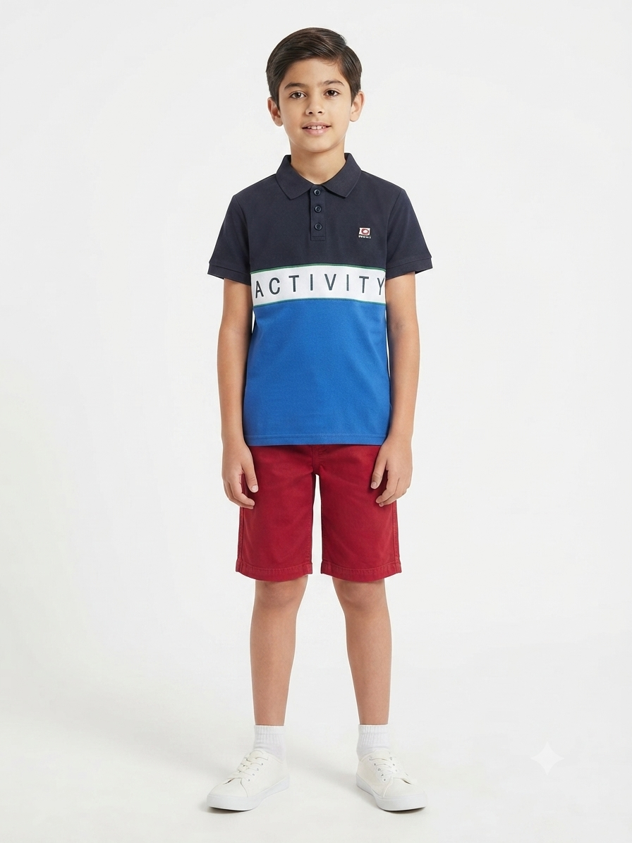 Set niño playera tipo polo + bermuda