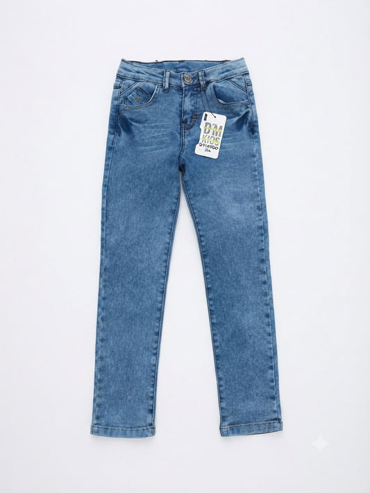 Pantalón niño de mezclilla stretch – Azul medio