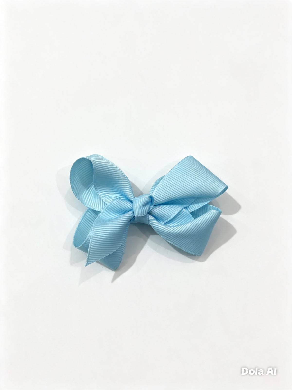 Moño chico niña azul cielo