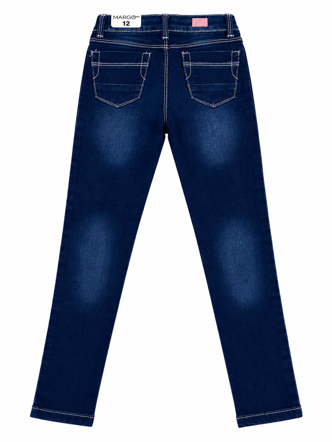 Pantalón niña skinny de mezclilla azul oscuro