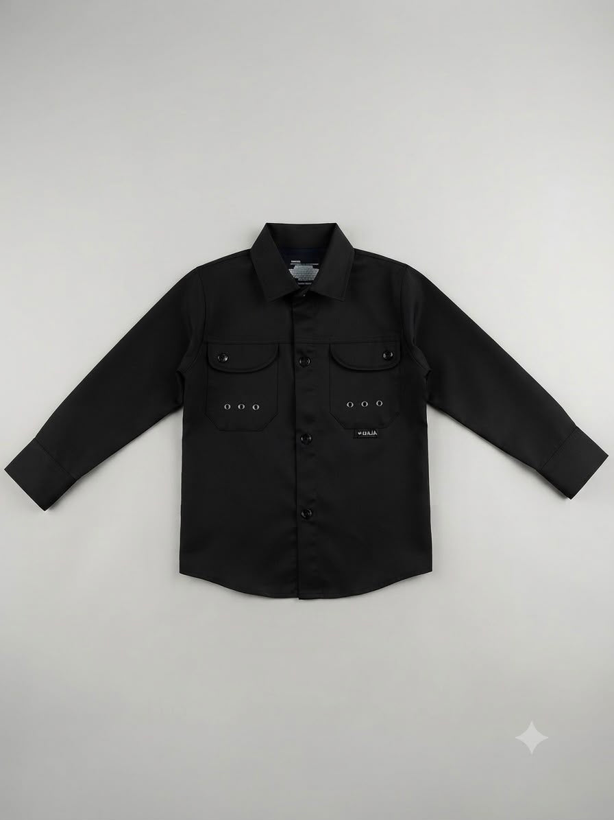 Camisa niño manga larga clásica