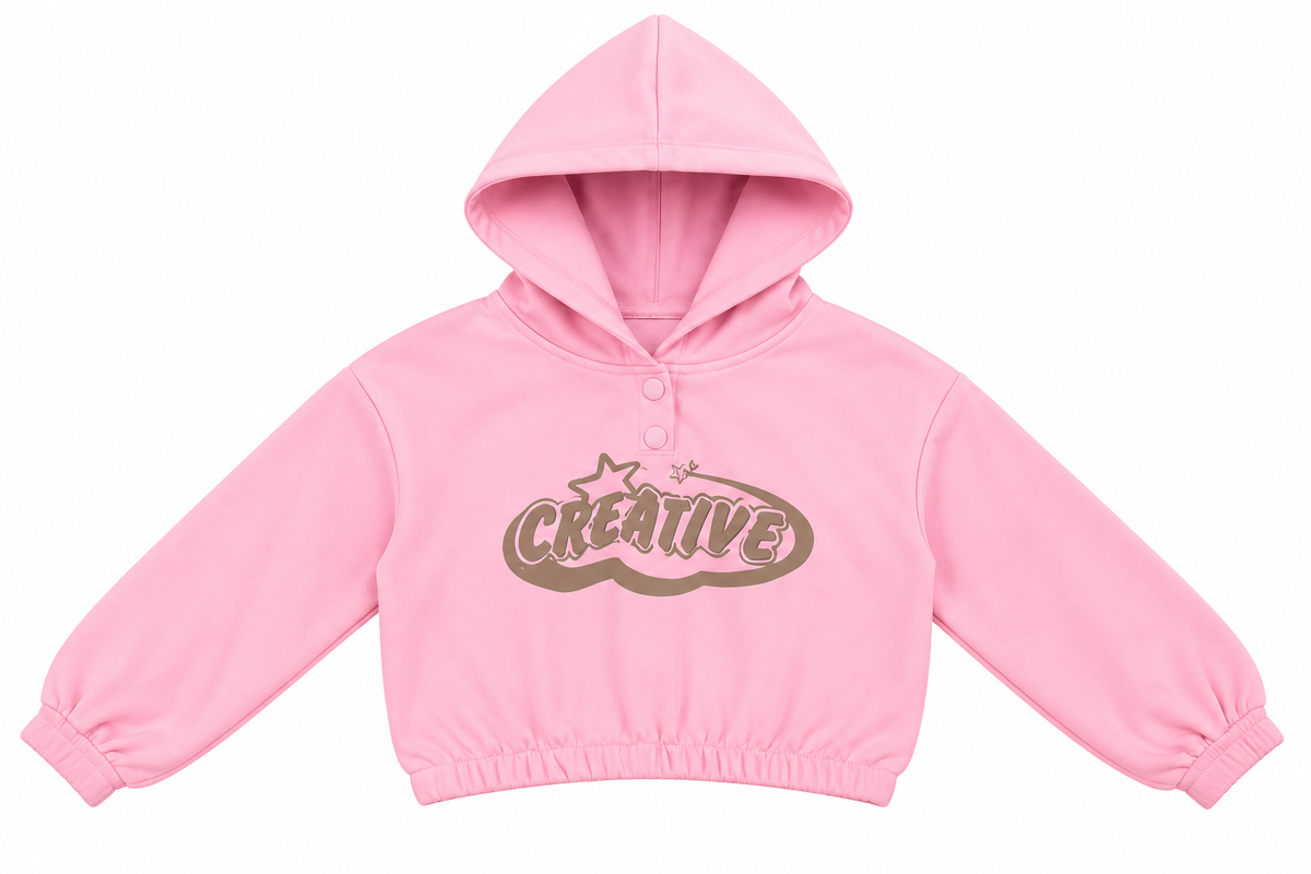 Set niña de 2 piezas con sudadera de capucha y pantalón cargo 🎀✨