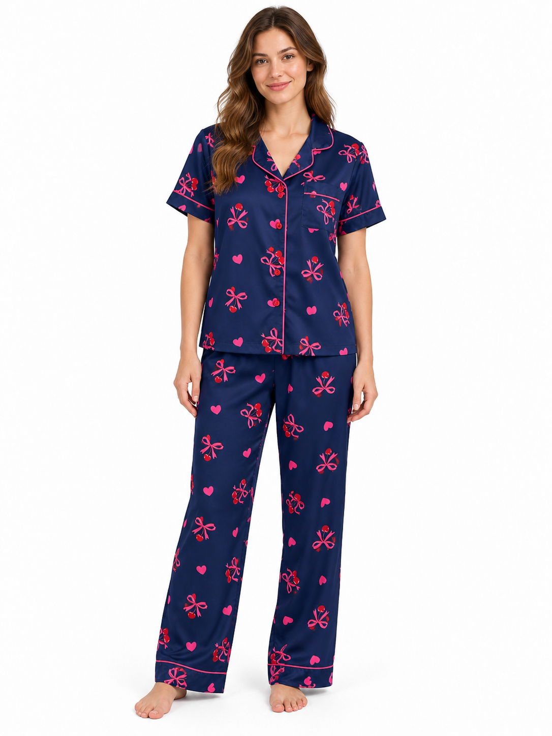 Pijama dama dos piezas estampada