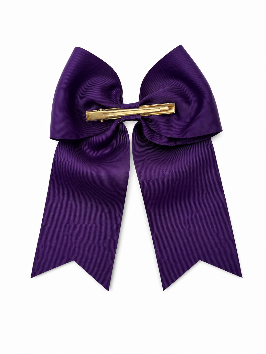 Moño niña elegante morado con pedrería