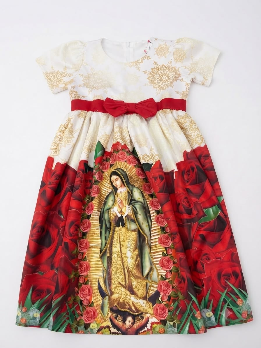 Vestido niña virgen de guadalupe