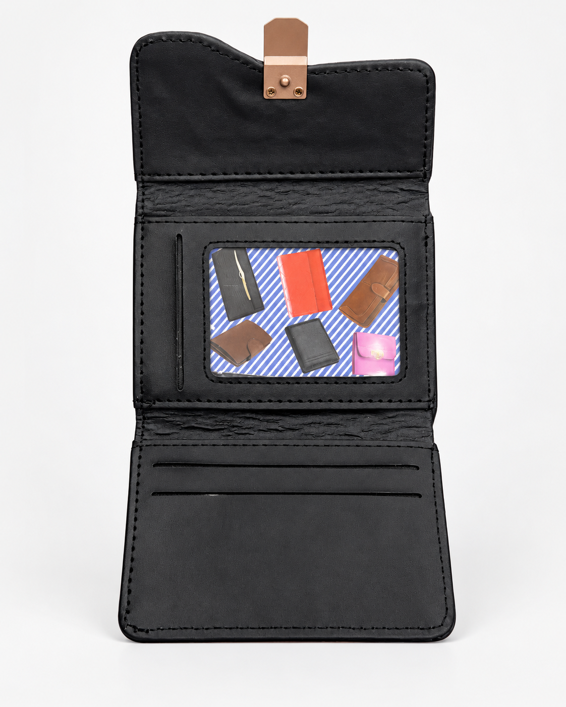 Cartera Dama Compacta con Broche Metálico Elegante 💕