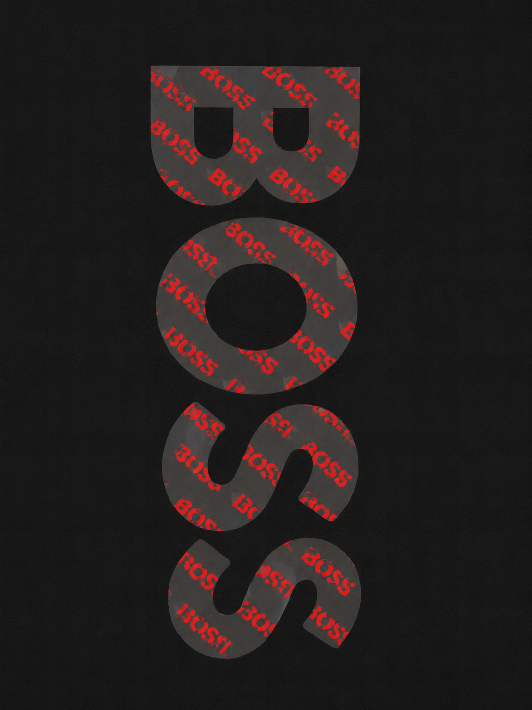 Playera caballero negra cuello redondo  B@SS