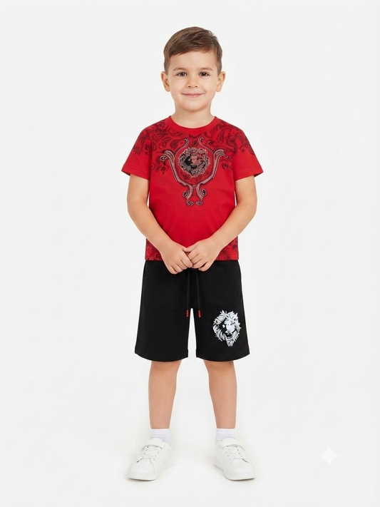 Set niño playera estampada + bermuda
