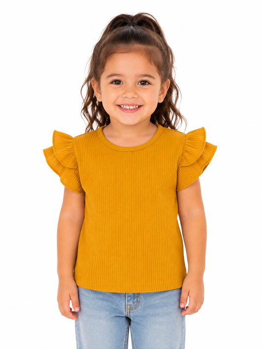 Blusa niña de canale con Olanes