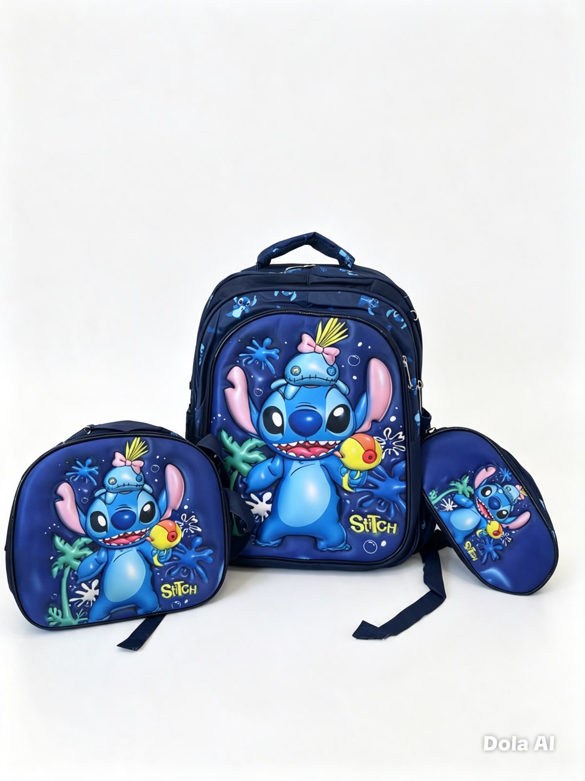 Set Mochila Infantil alienígena 3 Piezas – Mochila, Lonchera y Lapicera
