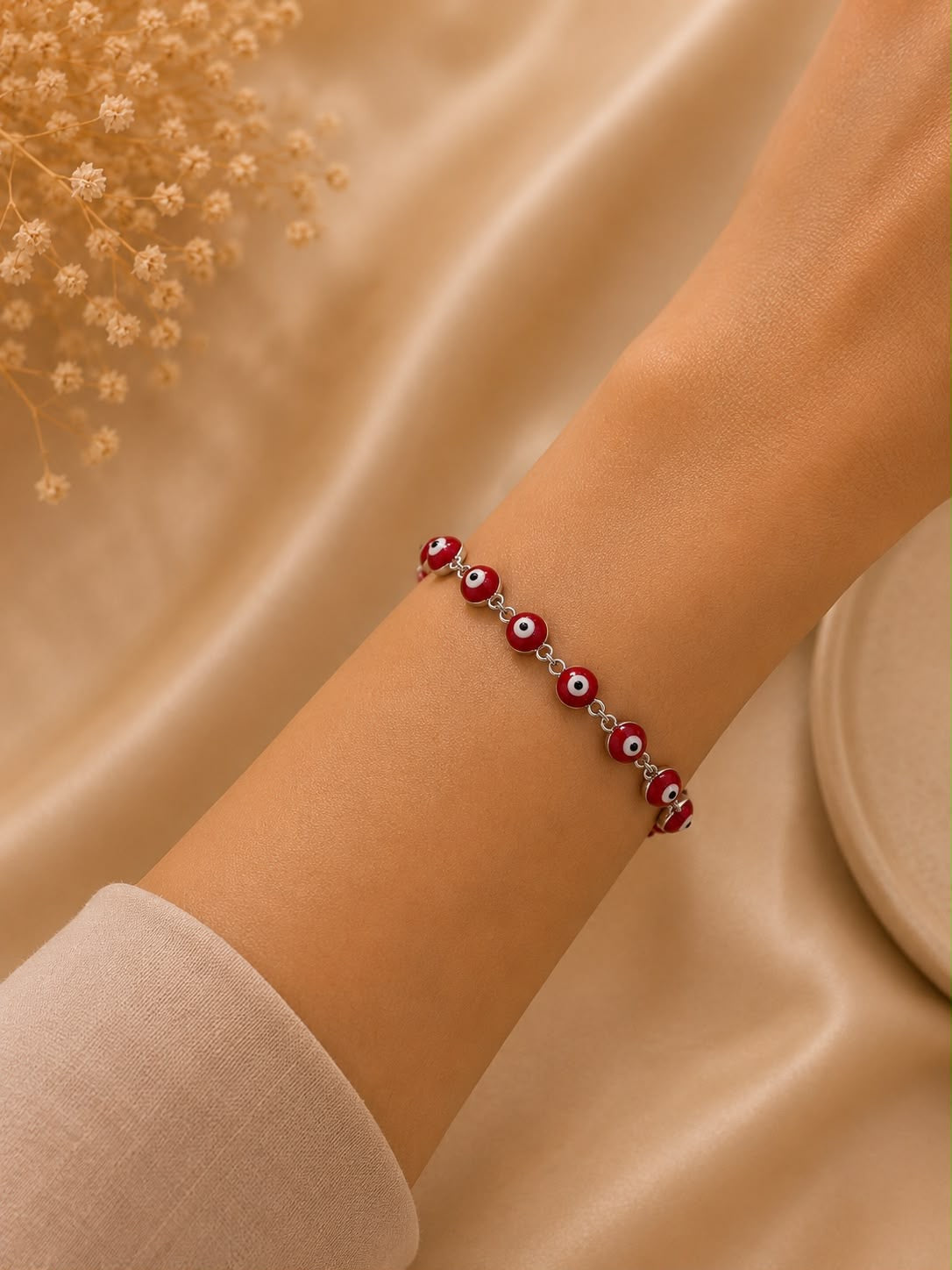 Pulsera Dama ojo rojo ❤️