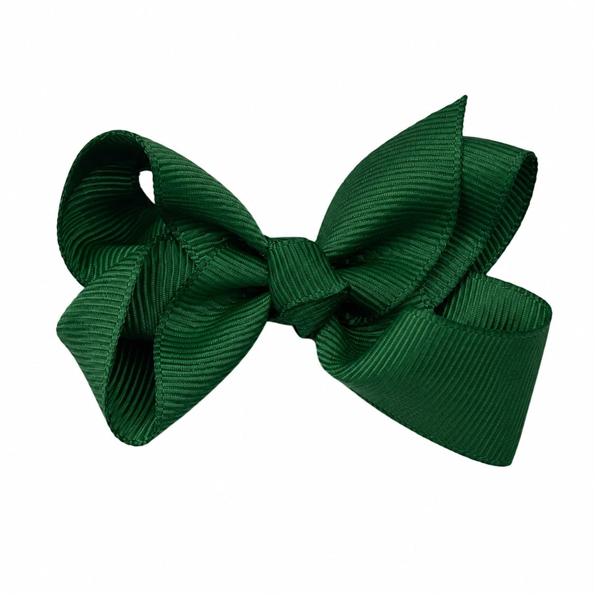 Moño chico niña verde clásico
