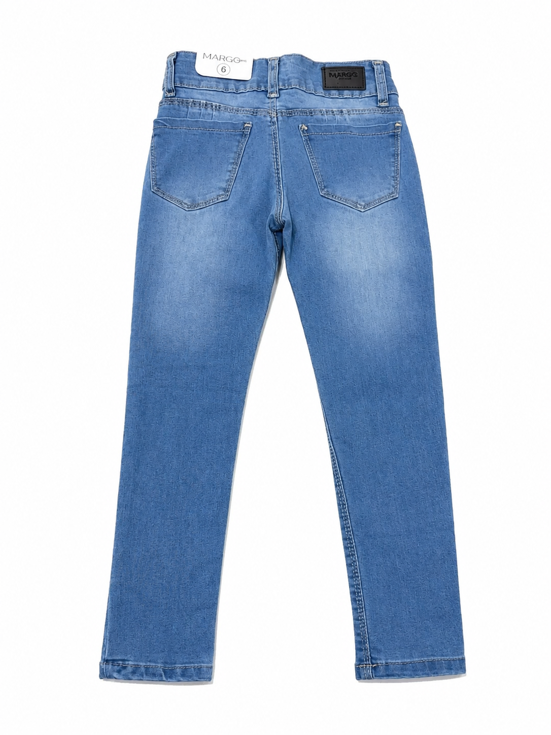 Pantalón niña mezclilla skinny con scrinchie