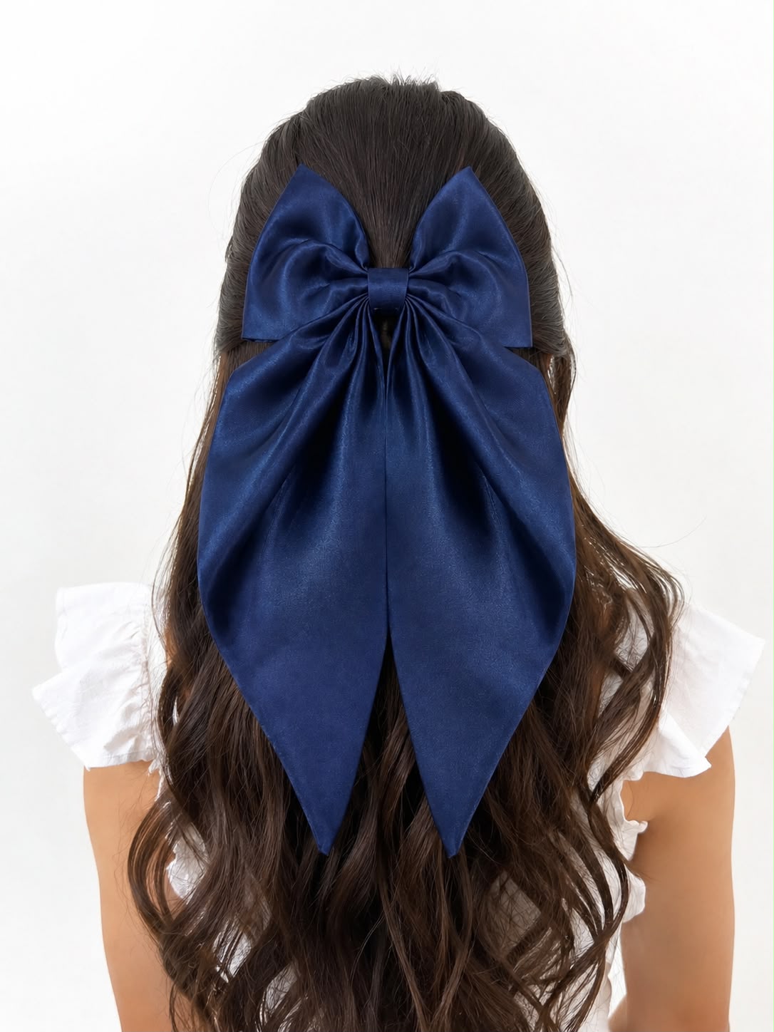 🎀 Moño niña azul marino