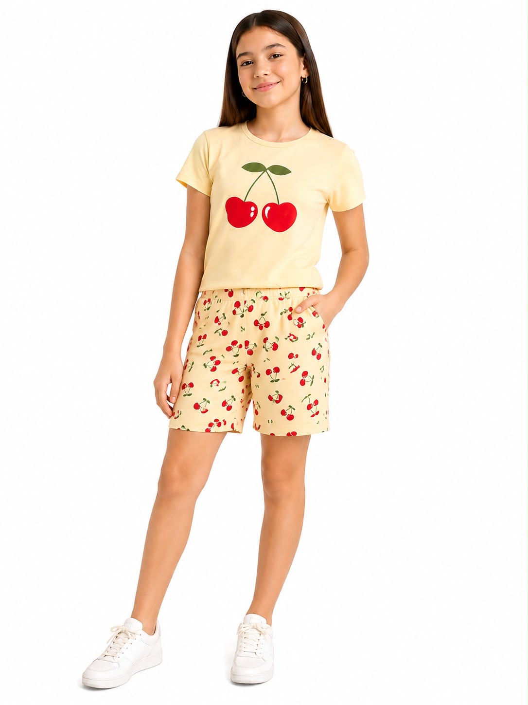 Set niña estampado cerezas