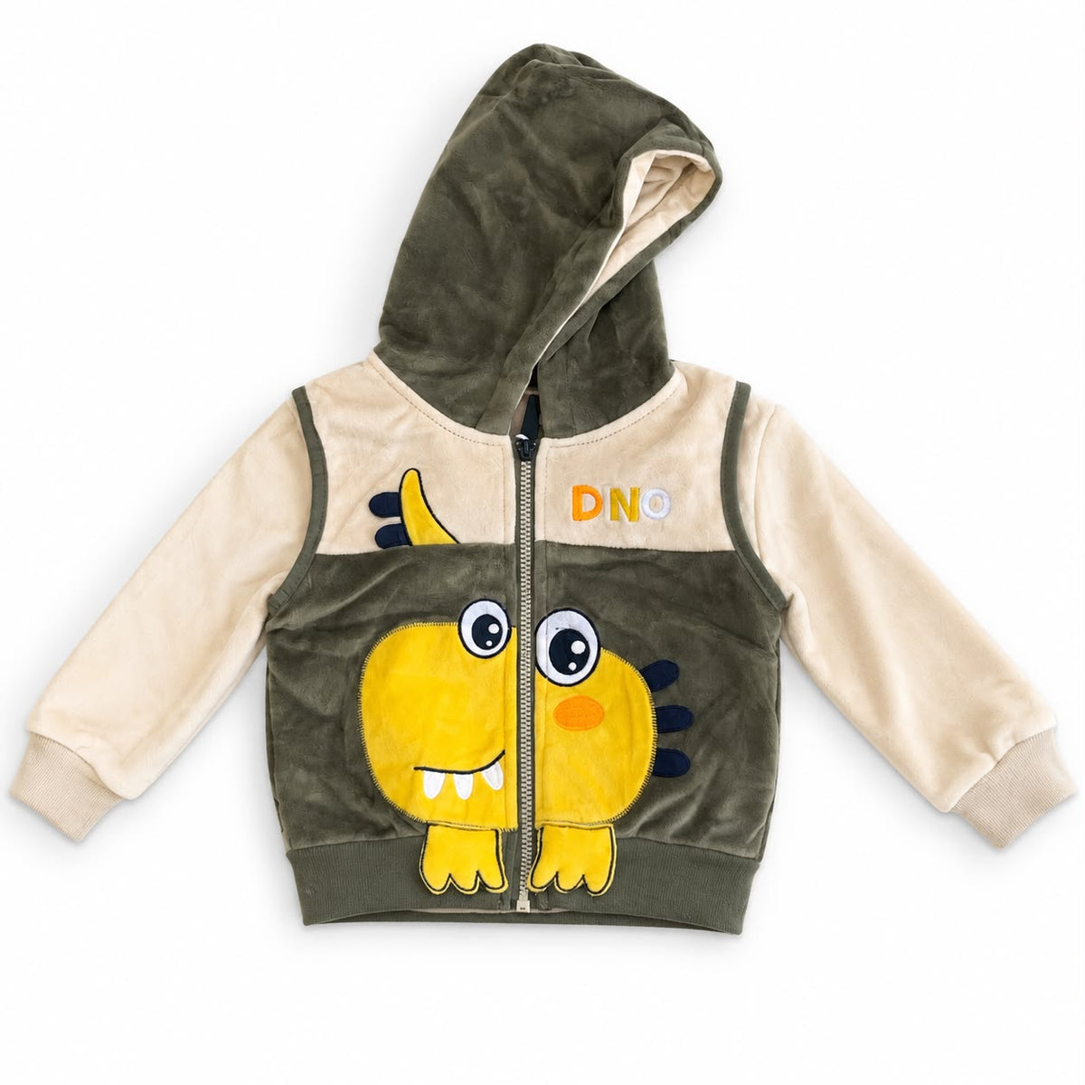 Set niño dinosaurio con chamarra y pantalón