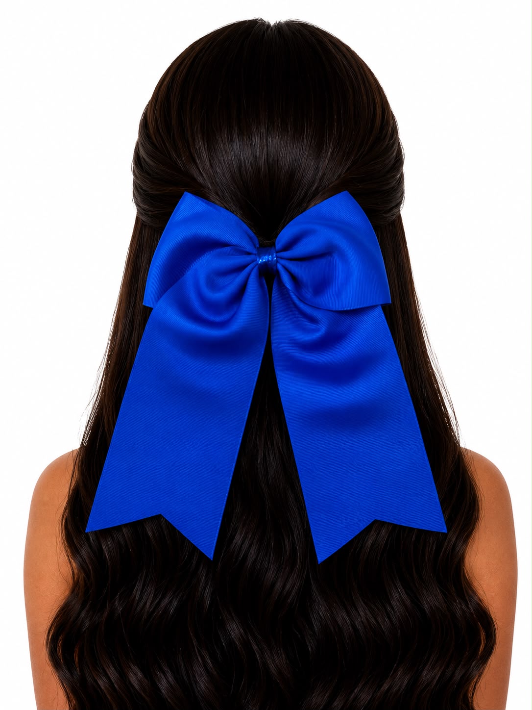 Moño niña azul eléctrico con detalle brillante 🎀💙✨
