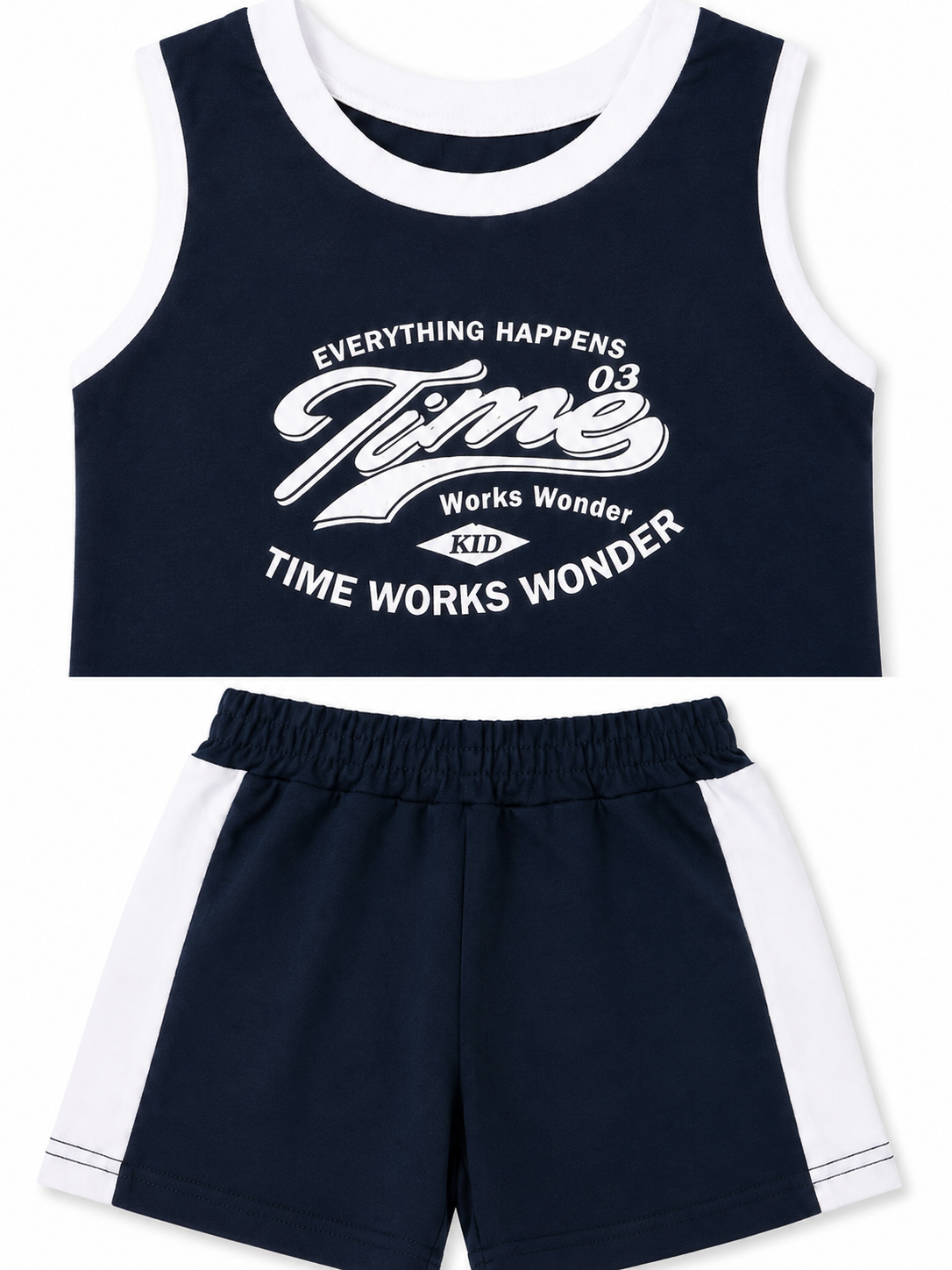 Set niño deportivo sin mangas con short