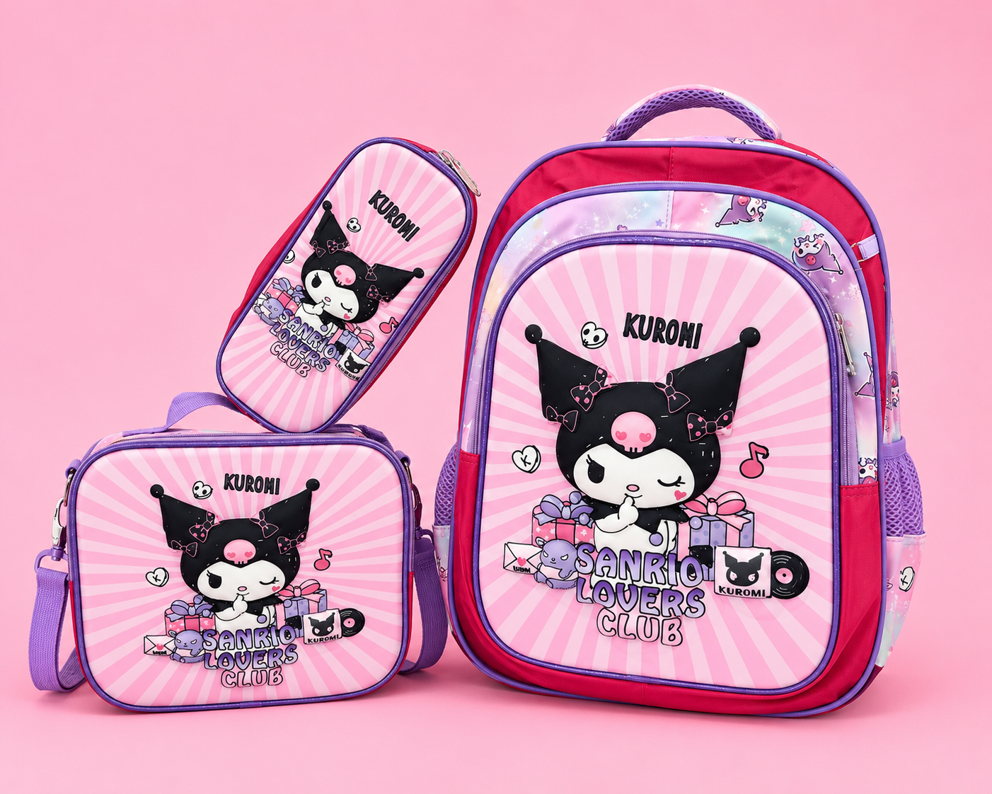 Mochila escolar infantil de gatita traviesa
