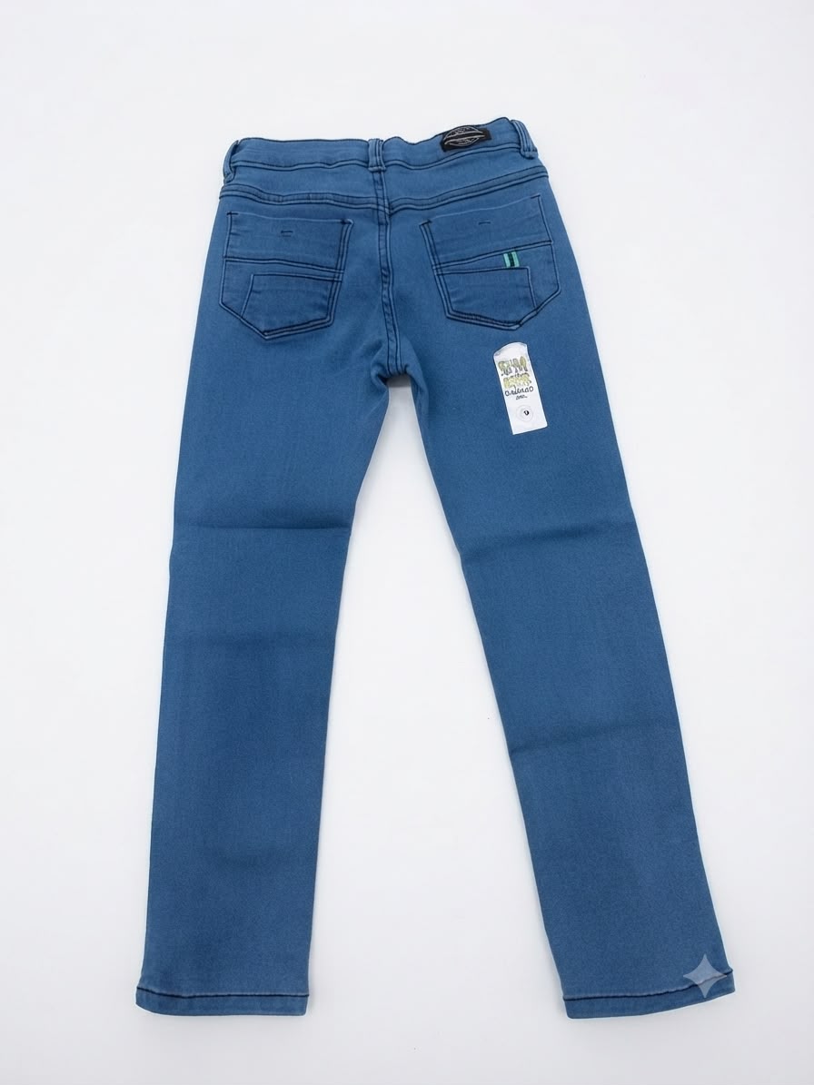 Pantalón niño de mezclilla stretch – Azul claro