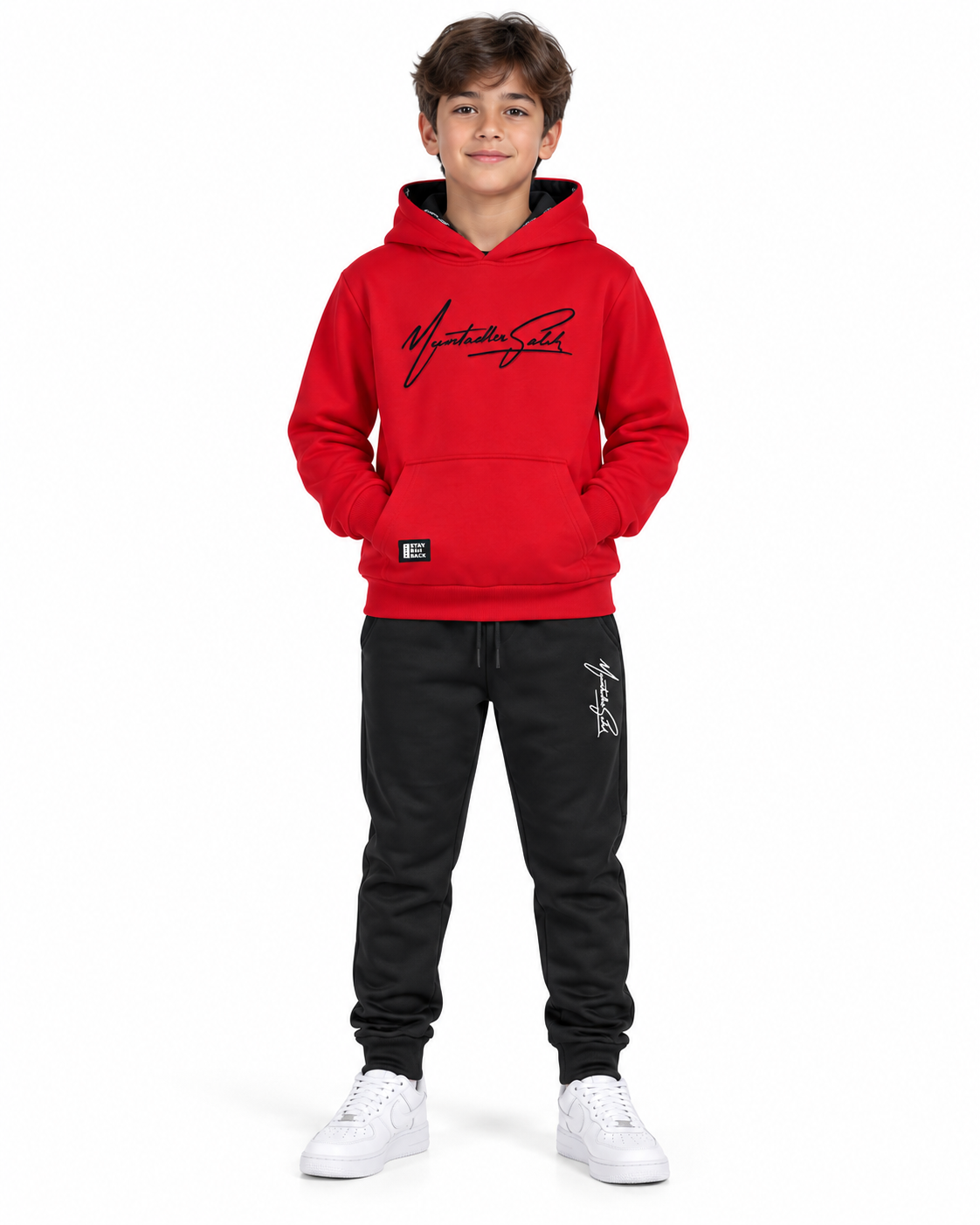 Set niño deportivo estampado de firma