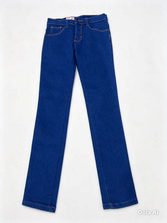 Pantalón niño de mezclilla azul intenso – Corte recto