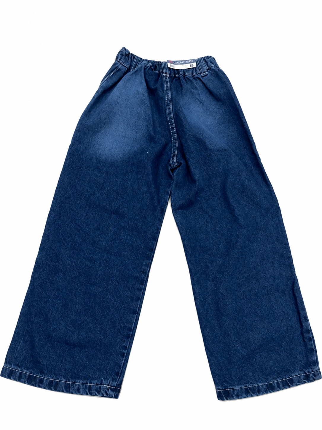 Pantalón niña cargo mezclilla wide las bolsas y cierres