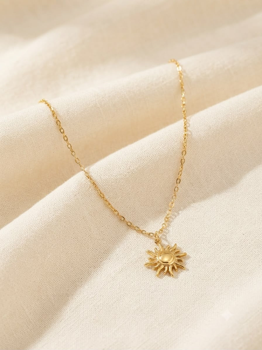 Collar Dama sol dorado