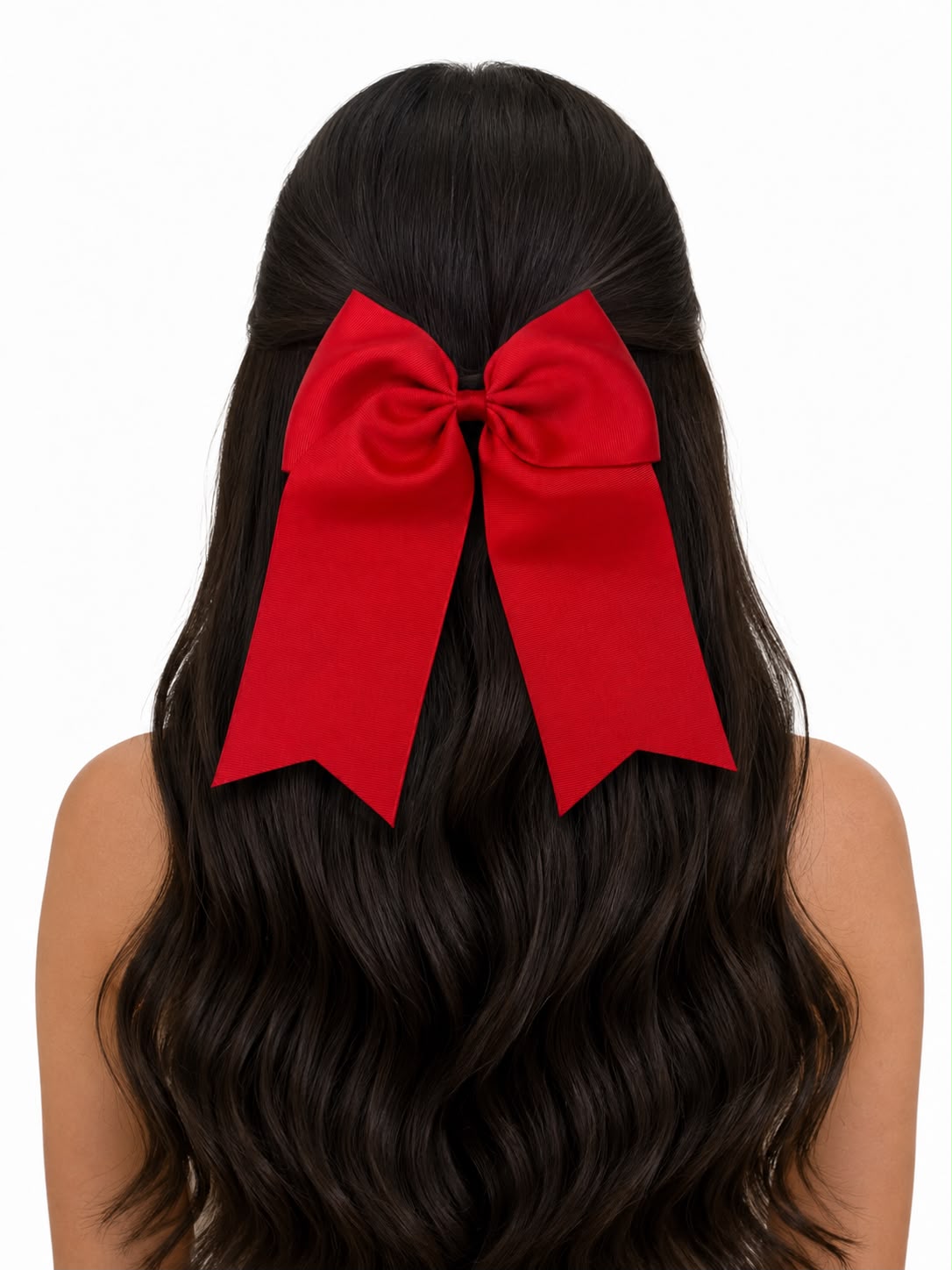 Moño niña rojo elegante con tirantes largos 🎀❤️