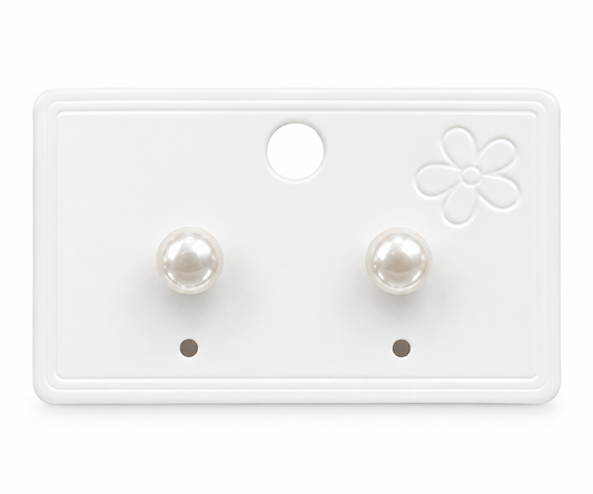 Aretes Dama perla mini elegante 🤍