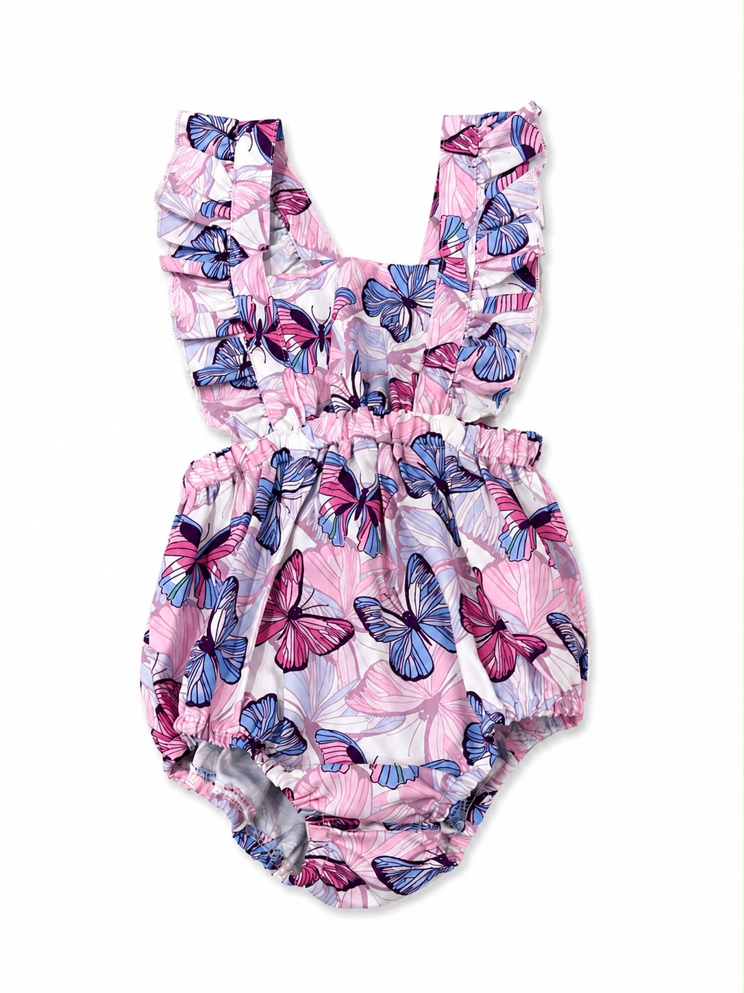 Ranita niña meses  estampado de mariposas – Rosa