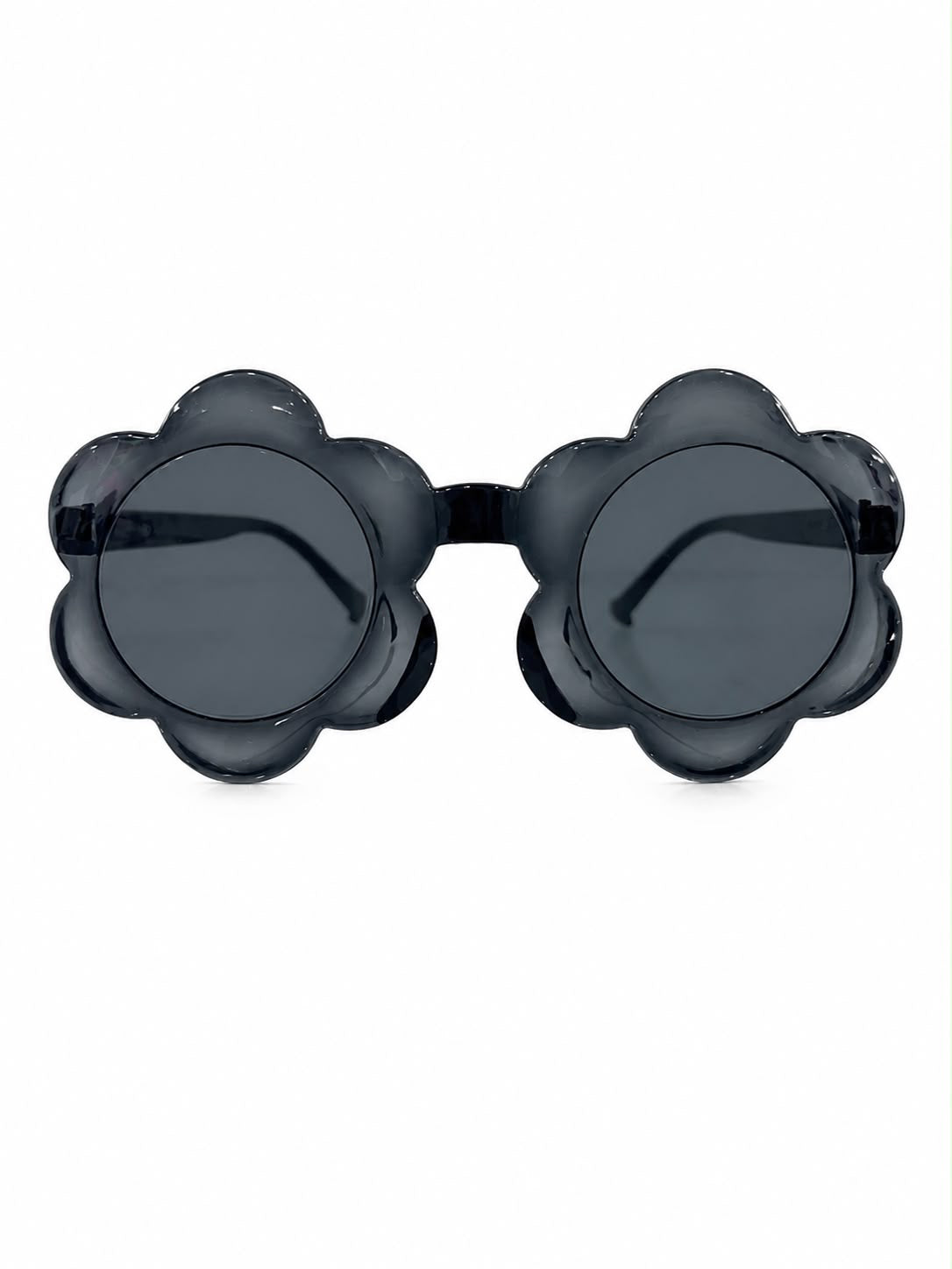 Lentes Niña diseño flor negro