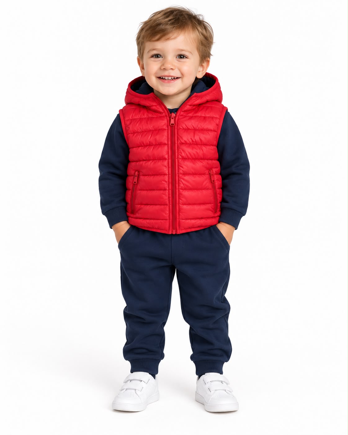 Set niño 3 piezas con chaleco