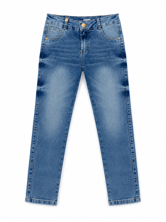 Pantalón niña mezclilla skinny clásico