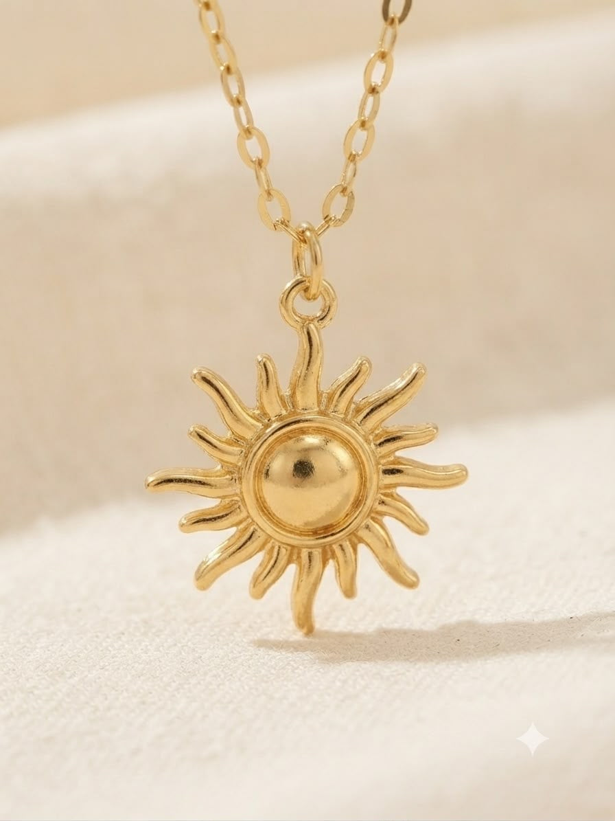 Collar Dama sol dorado