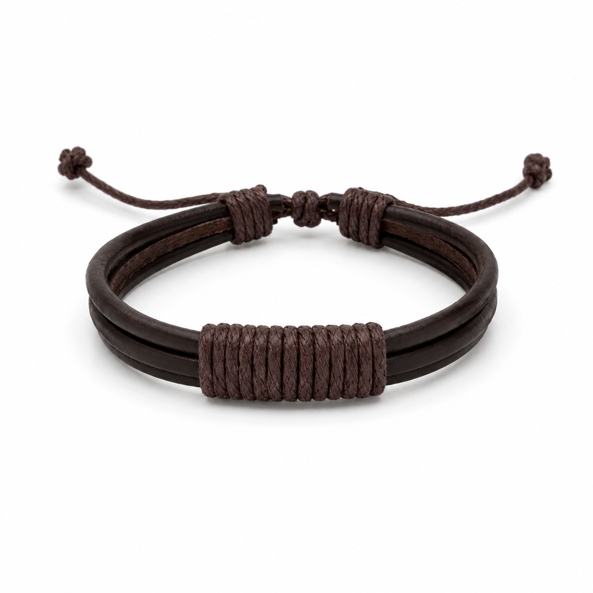 Pulsera caballero ajustable estilo minimalista 🤎