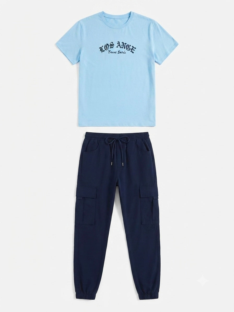Set niño playera con pantalón cargo