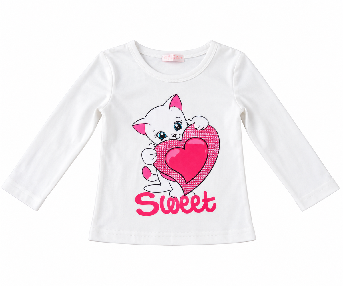 Set niña de 3 piezas con diseño de gatita 🩷