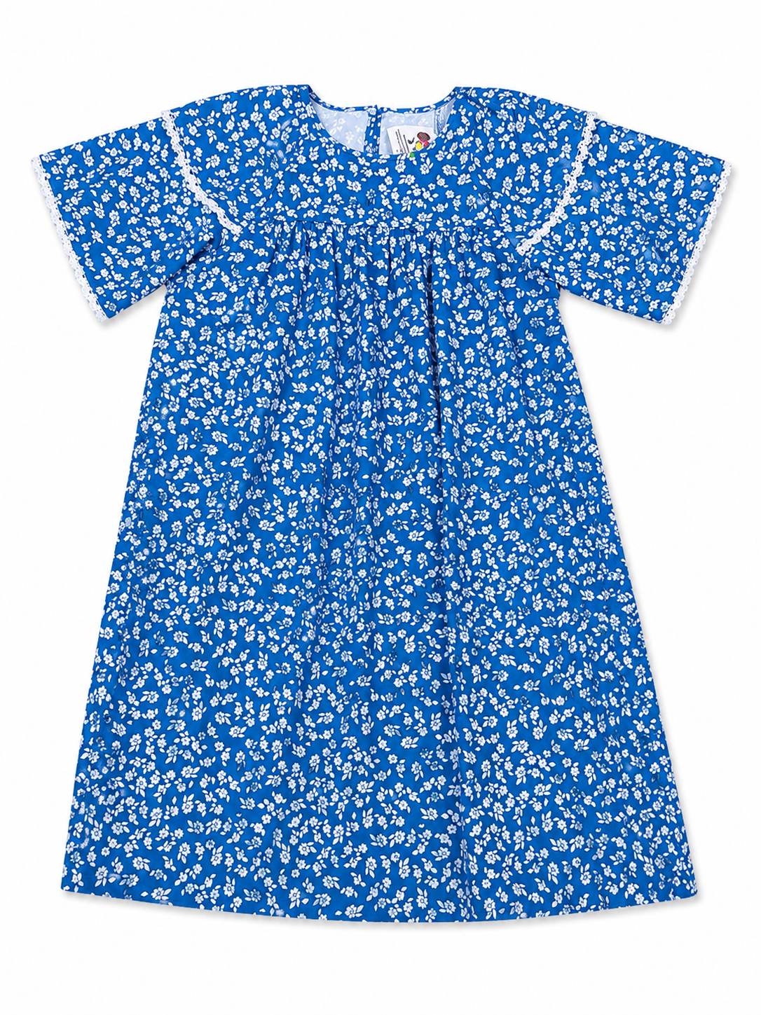 Vestido niña floral azul