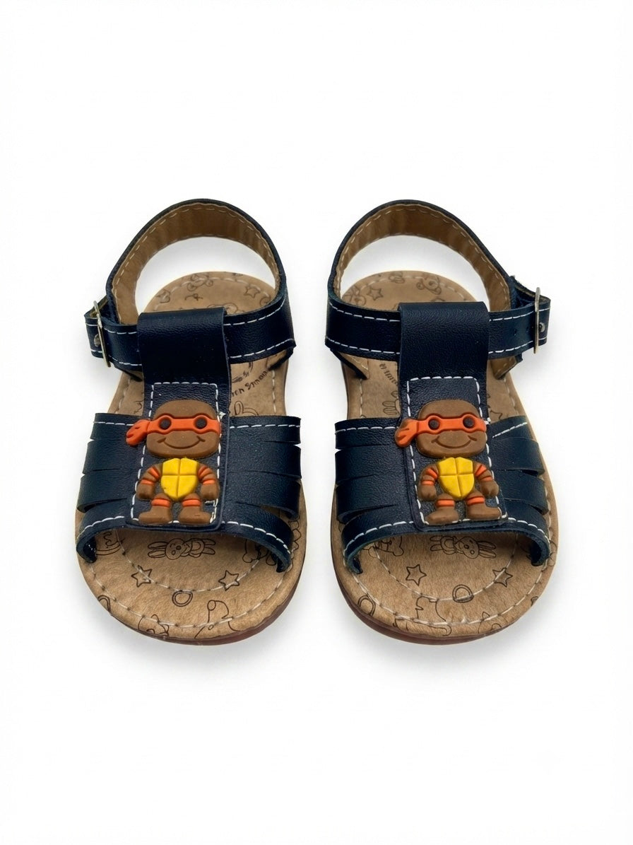 Huaraches niño OFERTA con diseño de tortuga