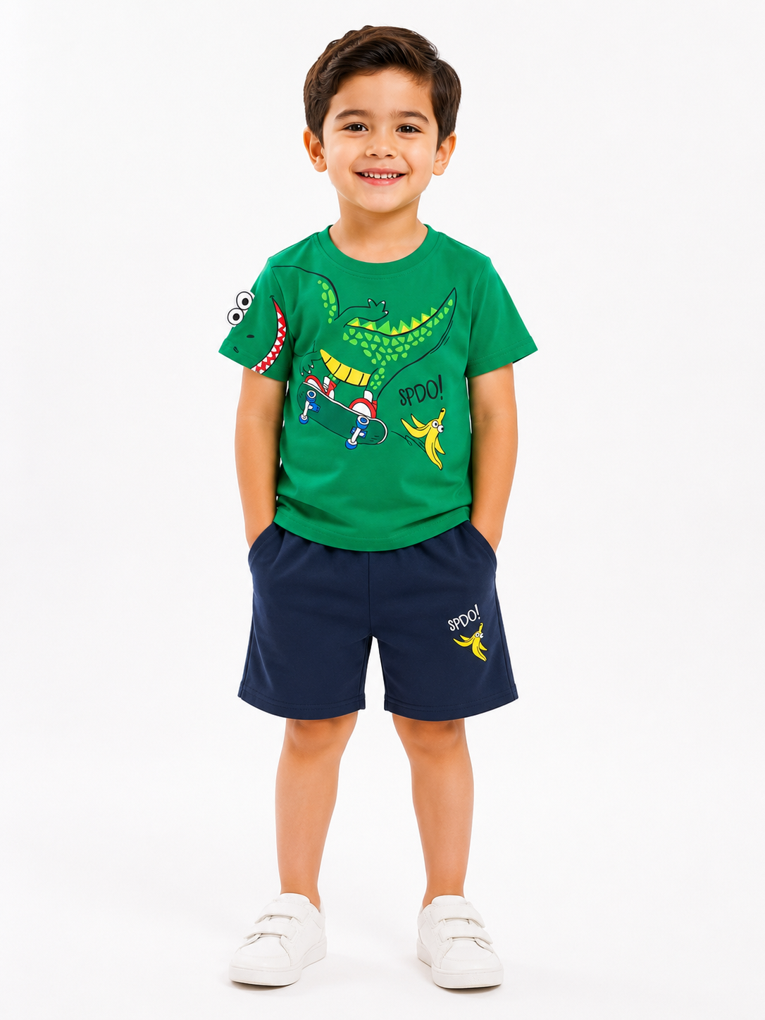 Set niño playera y short estampado