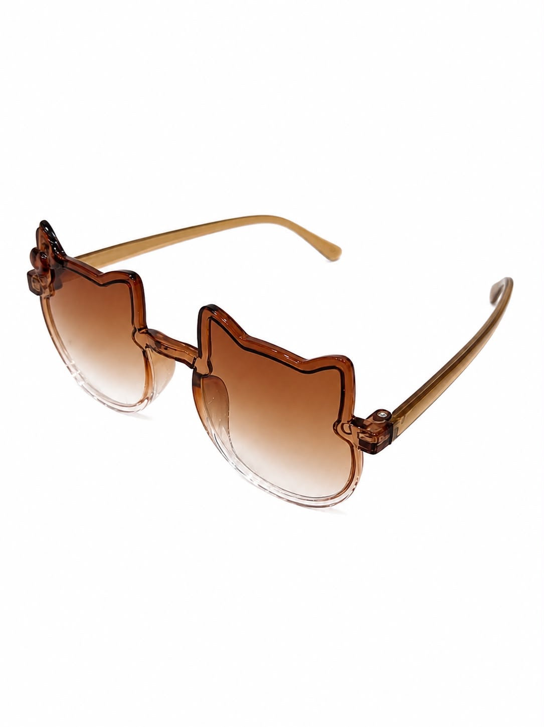 Lentes niña con diseño moñito café