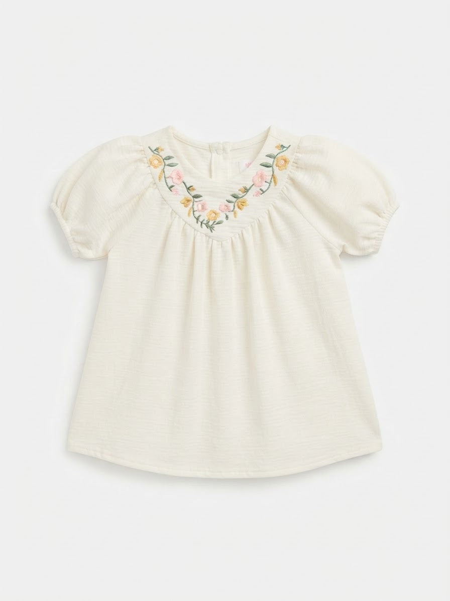Oferta Set niña 2 piezas con bordado floral