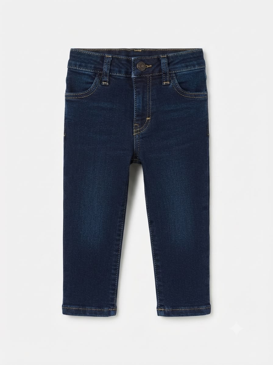 Pantalón niño mezclilla azul oscuro