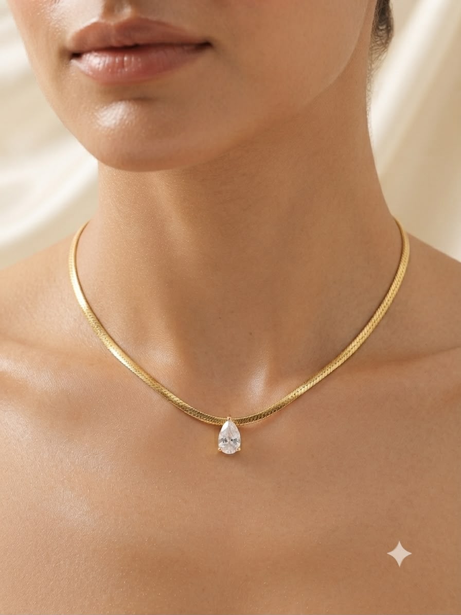 Collar accesorio dama – Cristal gota