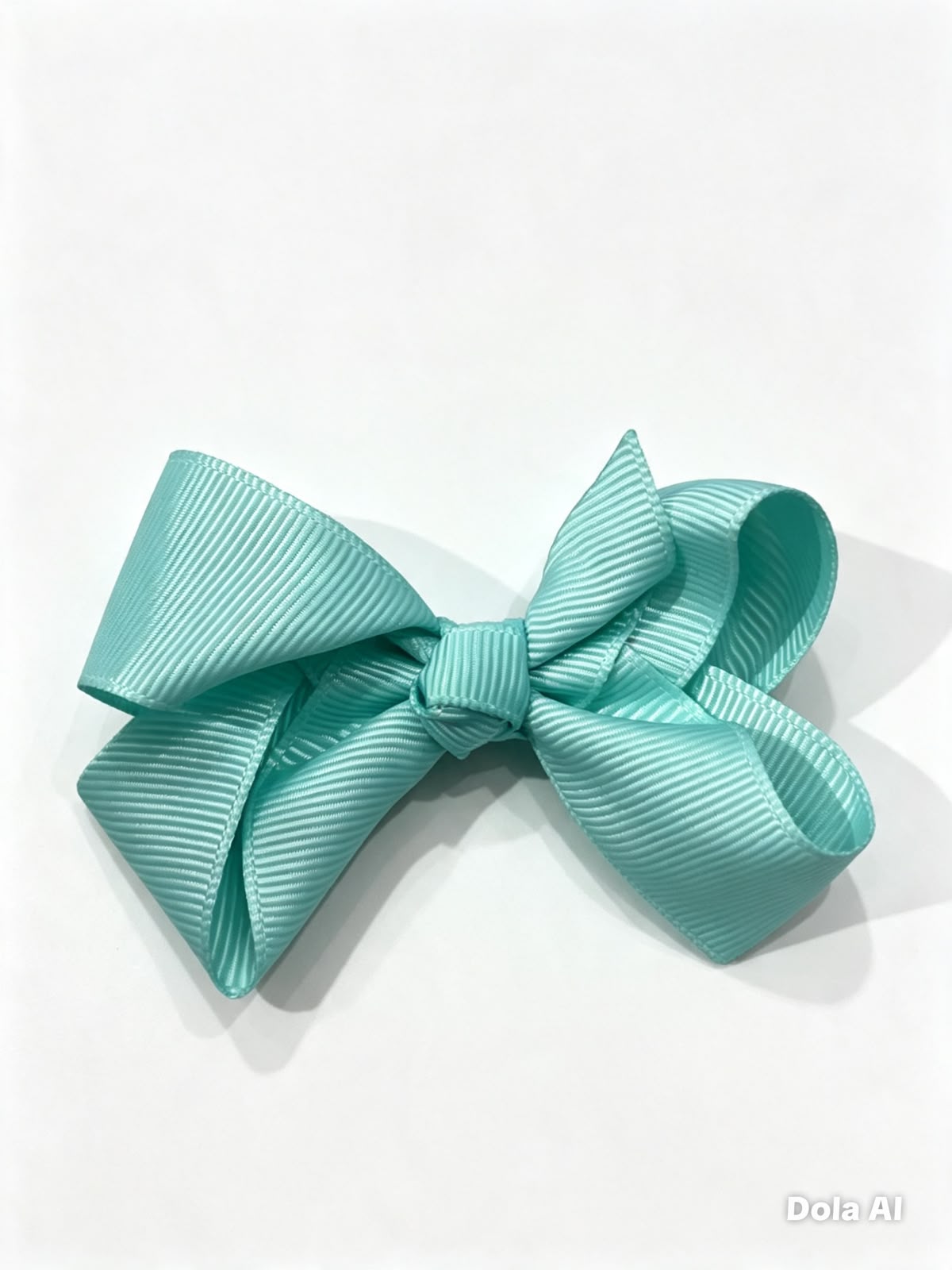 Moño chico niña azul menta